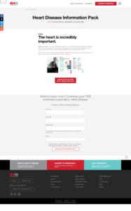 Here's the landing page...