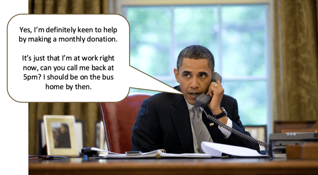 obama lead generation campaign